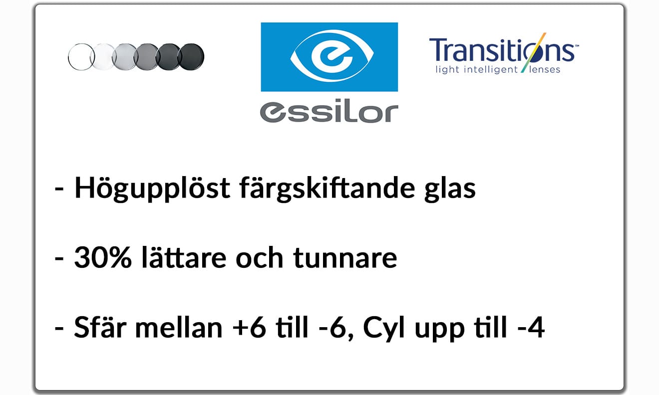 Essilor Ormix RX Transitions