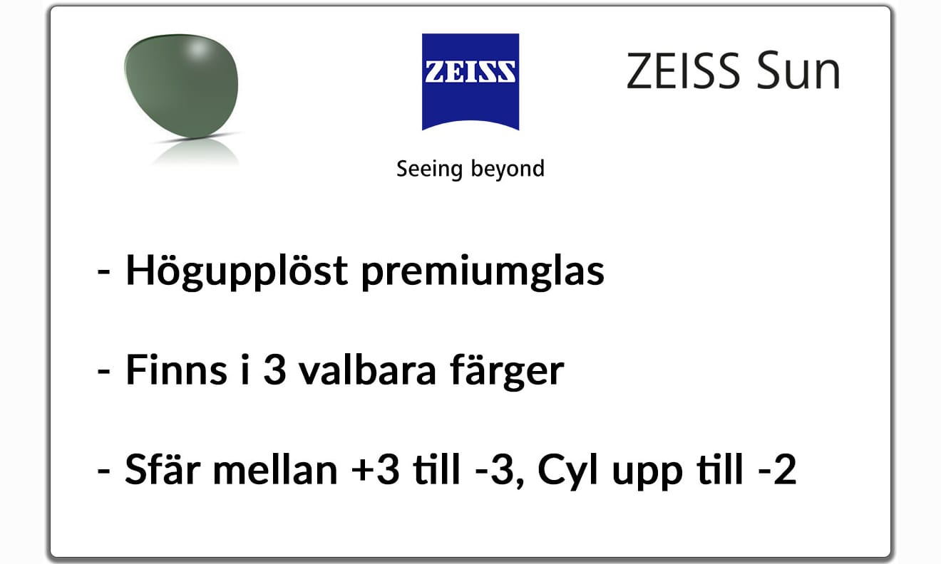 Zeiss slipade solglas