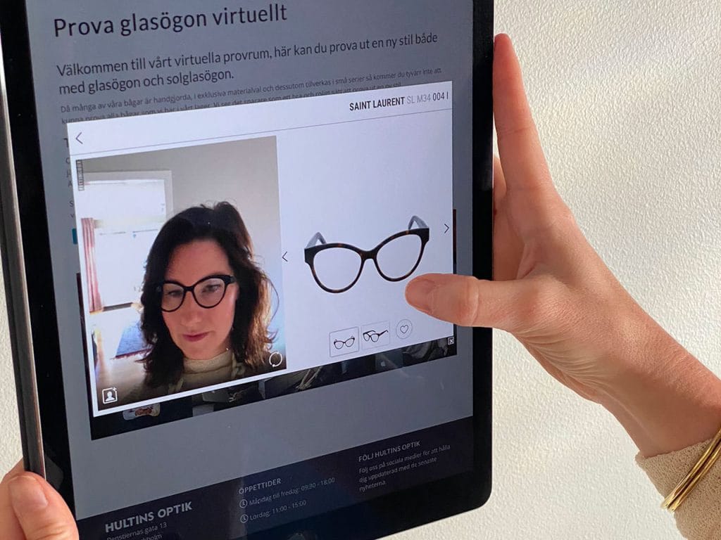 Åsa testar virtuellt provrum