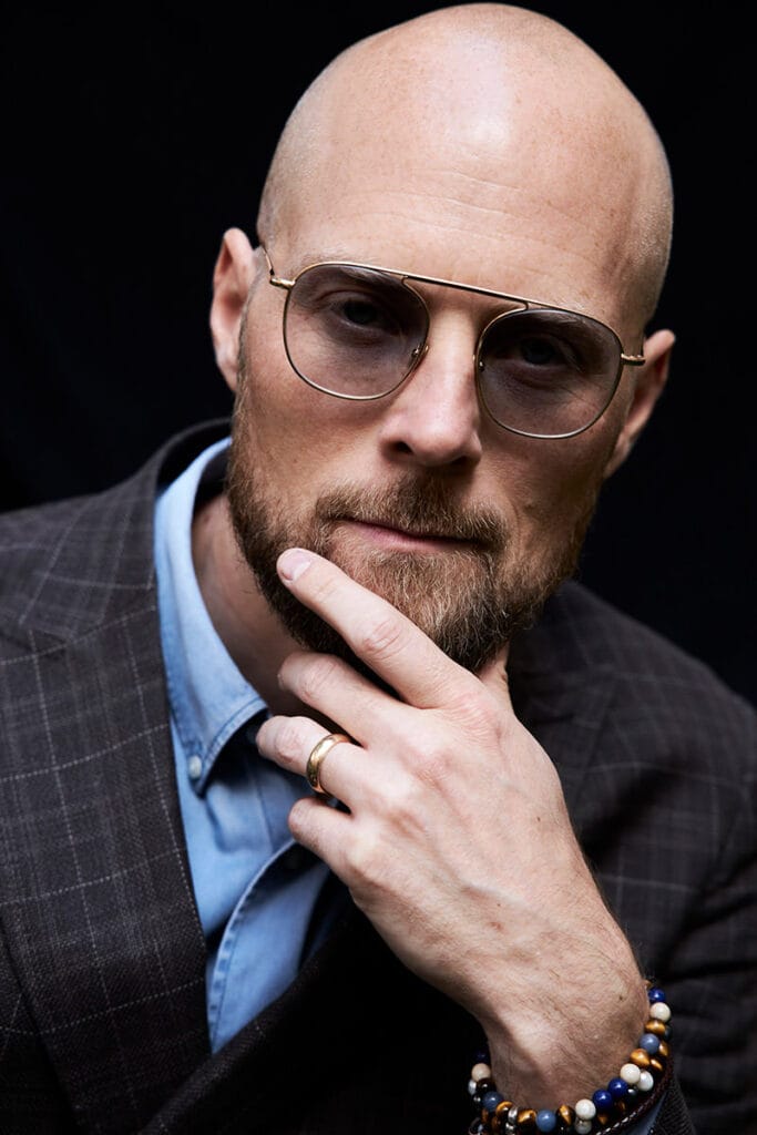 David Aldén i glasögon från Ahlem