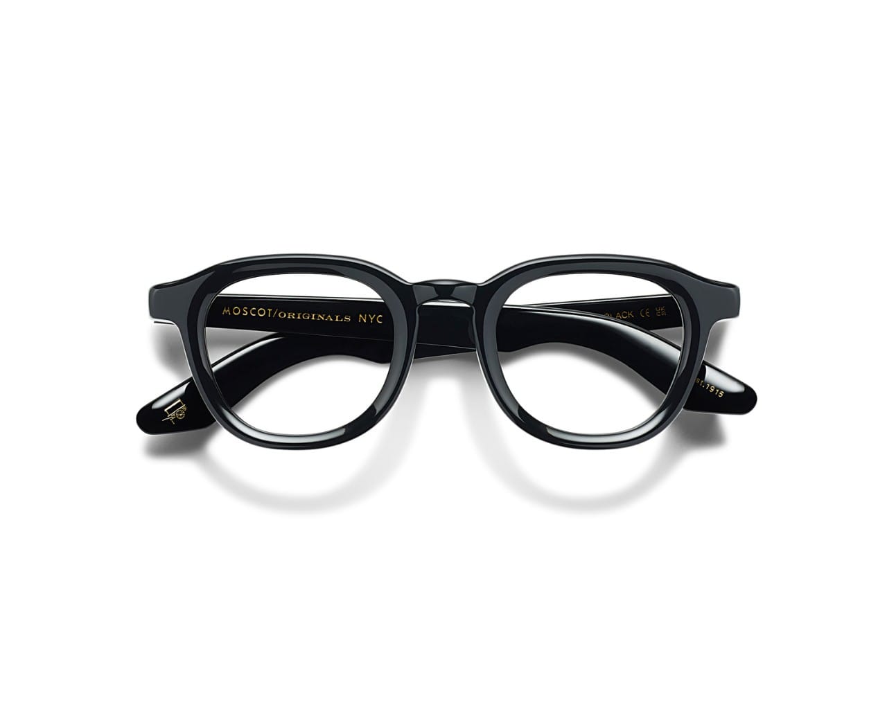 Moscot Dahven_Black_glasögon ihopfällda
