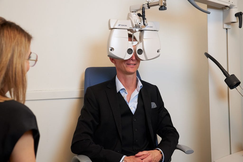 Synundersökning på Hultins Optik